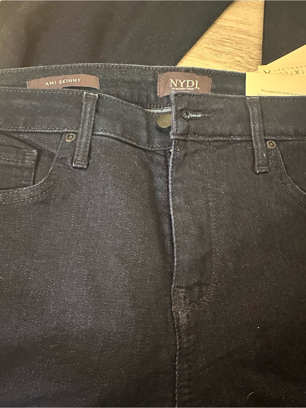 NYDJ Black Slim Straight Women’s Jeans Size 10 - Picture 5 of 5